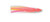 P-Line SQ25-254 Sunrise Squid Skirt - 2 1/2", Pink/Yellow/Clear, 8/Pack - SQ25-254