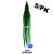 Yamashita 1080-3142 Squid Hoochy, 4 - 1/2", UV Green Spatter, 5/Pack - 1080-3142