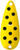 Worth 20767 Chippewa Spoon, 5/8 oz - Yellow/Black Spots - 20767