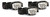Cyclops CYC-HL-3PK Headlamp Trio - 300 lumen White LED, w/secondary - CYC-HL-3PK