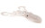 P-Line PTTR-304 Twin Tail Squid Rig - 4.5" Clear White Black Glitter - PTTR-304