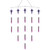 Fish Razr FR892 Splash Spreader Bar - 36 Bar, 14 squid, 5 birds, Purple - FR892