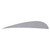 Trueflight Parabolic Feathers Grey 4 in. RW 100 pk. - 11512