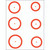 Gunstar Magnum Target Reticle Set Orange -
