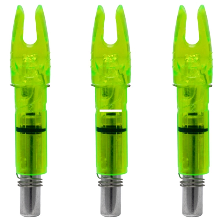 Lumenok - Lumenok GT3G GT Nock, Fits .246" ID - Arrows, Green, 3Pk - GT3G Lumenok - Lumenok GT3G GT Nock, Fits .246" ID - Arrows, Green, 3Pk - GT3G