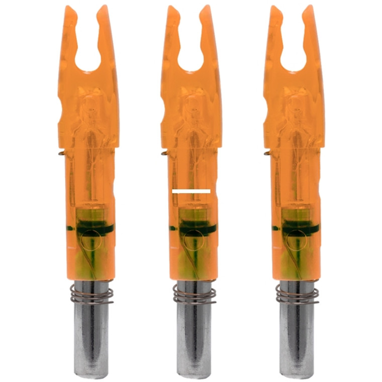 Lumenok - Lumenok H3 H Nock, Fits .234" ID - Arrows, HD Orange, 3Pk - H3 Lumenok - Lumenok H3 H Nock, Fits .234" ID - Arrows, HD Orange, 3Pk - H3