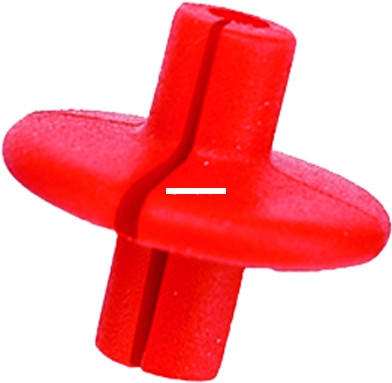 Pine Ridge Archery - Pine Ridge Archery 2770 Kisser - Button - Red / SLOTTED (1/pkg.) - 2770