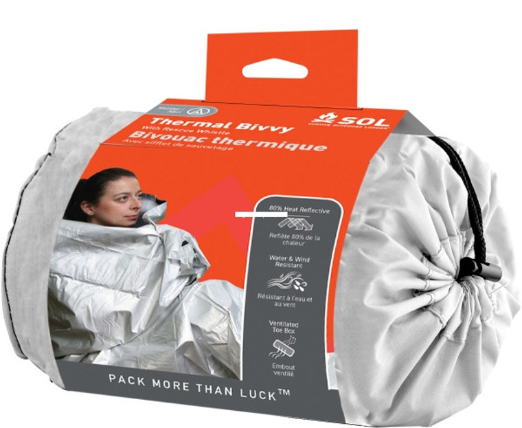 Adventure - Adventure 0140-1221 SOL Thermal - Bivvy w/ Rescue Whistle - 0140-1221