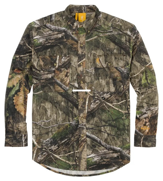 Browning - Browning 3017800604 Wasatch L/S 6 - Oz Button Down Cotton Shirt - 3017800604