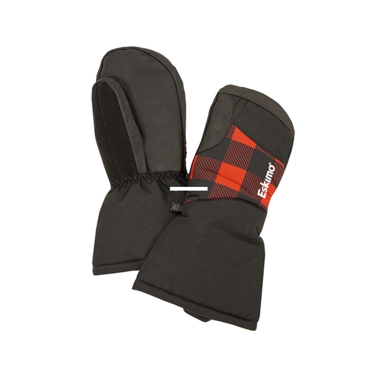 Eskimo - Eskimo 4159109211 Keeper Mitt with - Liner Glove, Black/Plaid, M/L - 4159109211