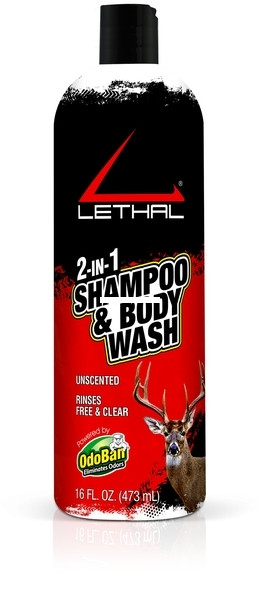 Lethal - Lethal 942567-16Z12 Shampoo and - Body Wash Scent Free 16oz - 942567-16Z12