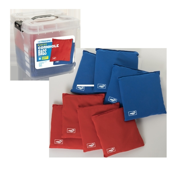 Triumph - Triumph 12-0040-3 Bean Bags, 12.5oz - Microfiber, 8-Pack Plastic Tub - 12-0040-3