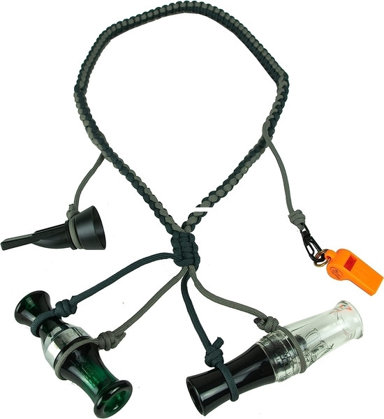 Cupped Waterfowl - Cupped Waterfowl CU8086 Braided DIY - Lanyard Green/Khaki with Hanging - CU8086