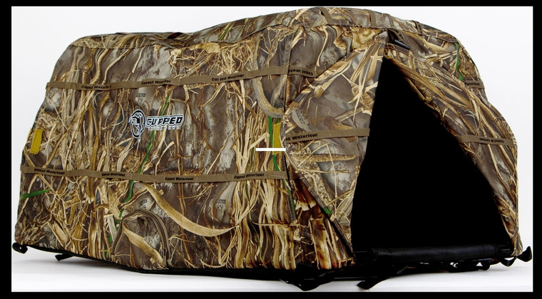 Cupped Waterfowl - Cupped Waterfowl CU2292 Dog Blind - Realtree Max-7 in Box with Color - CU2292