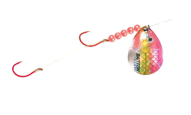 Northland - Northland RCH4-DP Baitfish Spinner - Harness 60" Snell, #4 Bd, #2/#4 Hks - RCH4-DP