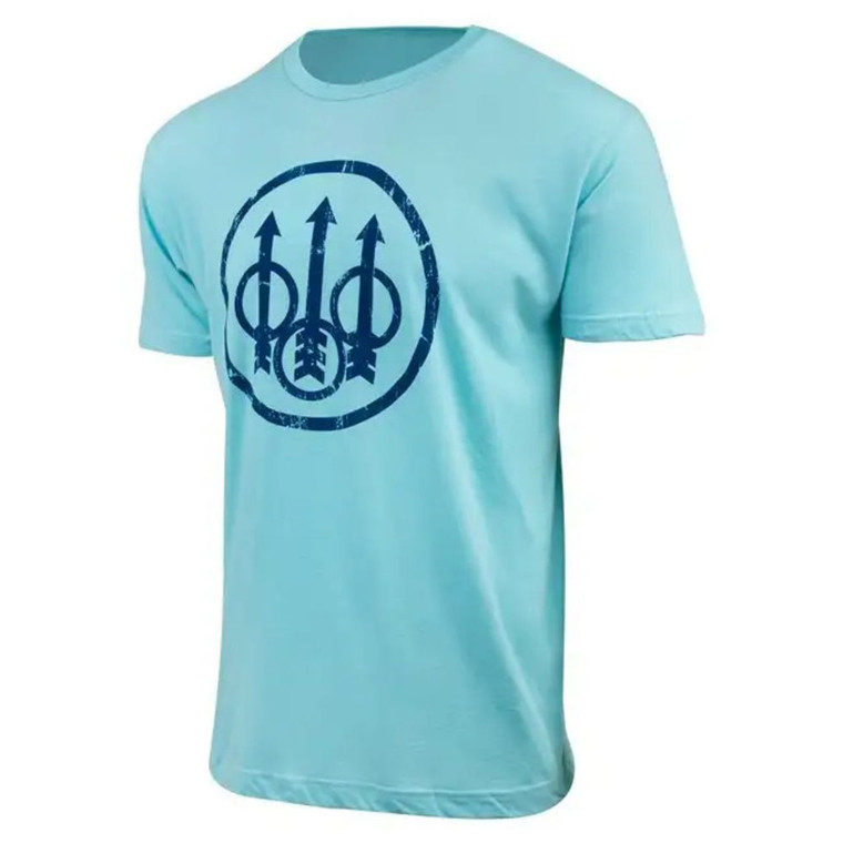 Beretta Usa Corp - Distressed Trident T-shirt Blue Excl 3xl - TS721T189005STXXXL