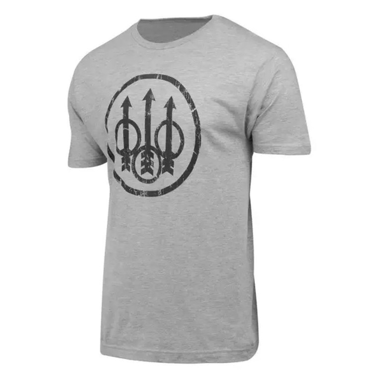 Beretta Usa Corp - Distressed Trident T-shirt Hea Grey 2xl - TS721T1890090UXXL