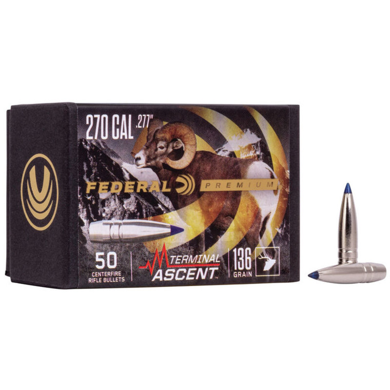 Federal Ammunition - Case Of 4 Prem 277cal Term Comp Bullet 136gr 50/bx - PB277TA1
