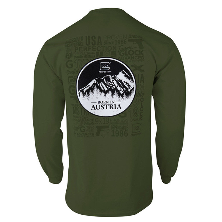 Glock - Born In Austria Ls Military Green L - AP96067