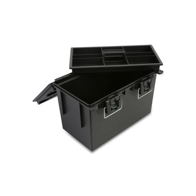 Sheffield - Xl Field Box W/ Tray Black Made In Usa - 12701