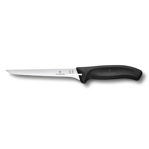 Victorinox 6.8413.15-X1 Boning, 6" - Narrow, Flexible Blade; Black, Boxed - 6.8413.15-X1