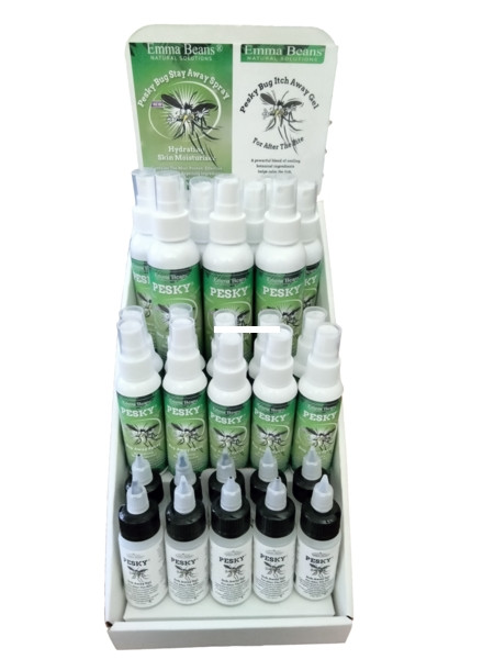 Pesky Bugaway PCD-3 3-Tier Display - (10)1oz. Itch Away Gel / (10) 2oz. - PCD-3