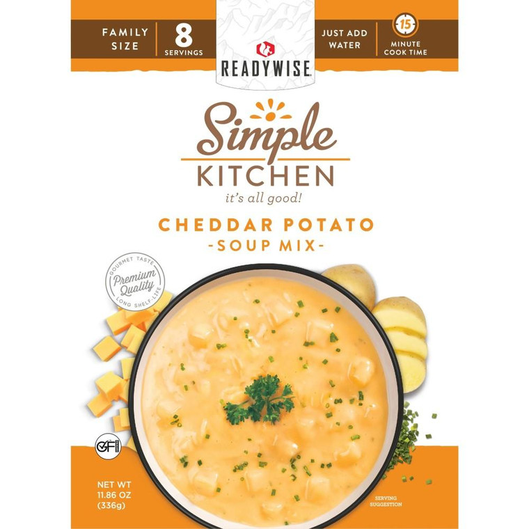 Simple Kitchen RWSK02-061 Cheddar - Potato Soup, 8 Serving Pouch - RWSK02-061