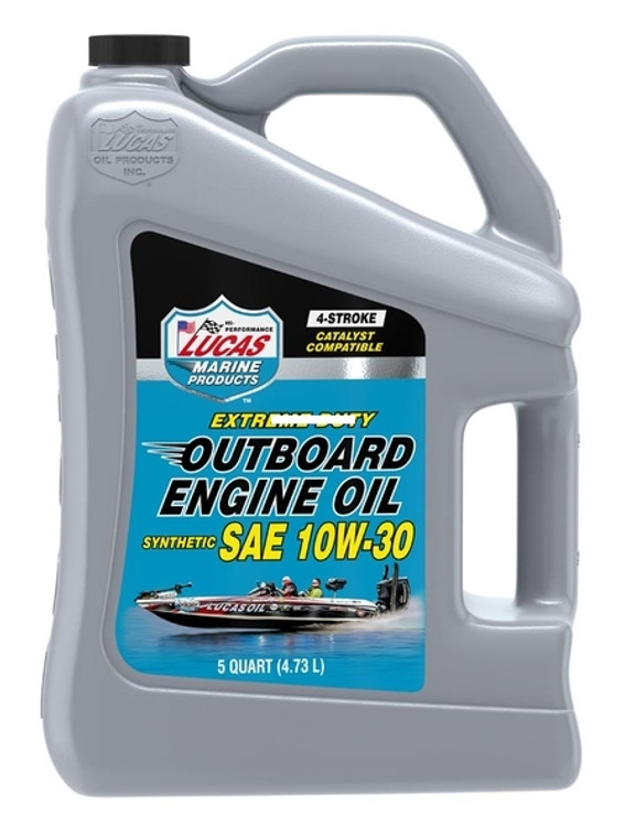 Lucas Oil 10812 Synthetic SAE - 10W-30 Outboard Engine Oil, 5 Quart - 10812 Lucas Oil 10812 Synthetic SAE - 10W-30 Outboard Engine Oil, 5 Quart - 10812