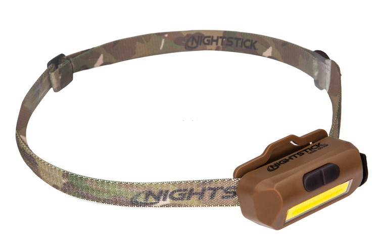 Nightstick USB-4510F Multi-Flood - USB Headlamp w/Brim Clip & Camo - USB-4510F