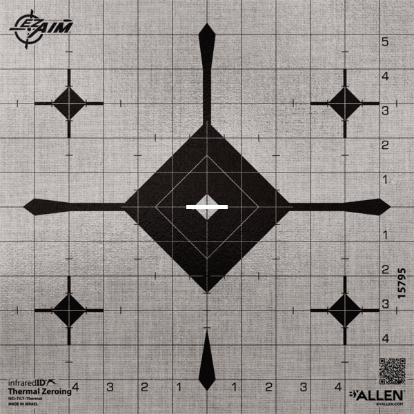 Allen 15795 Ez Aim Infrared Id Grid - Bullseye 12 Inch Target - 15795