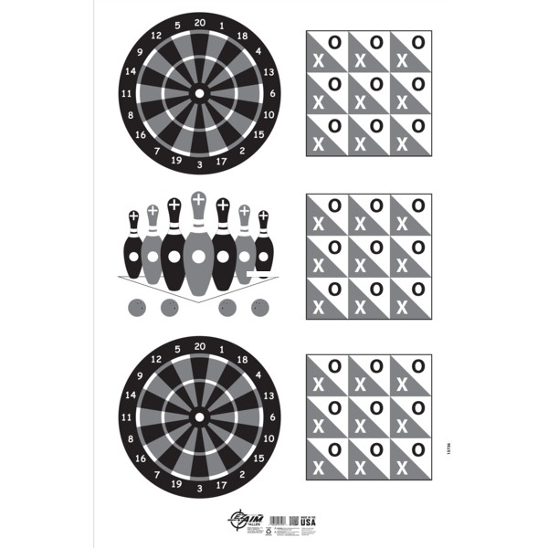 Allen 15736 Ez Aim Handgun Cames - Target & Backer, Corrugated, 23 X 35 - 15736