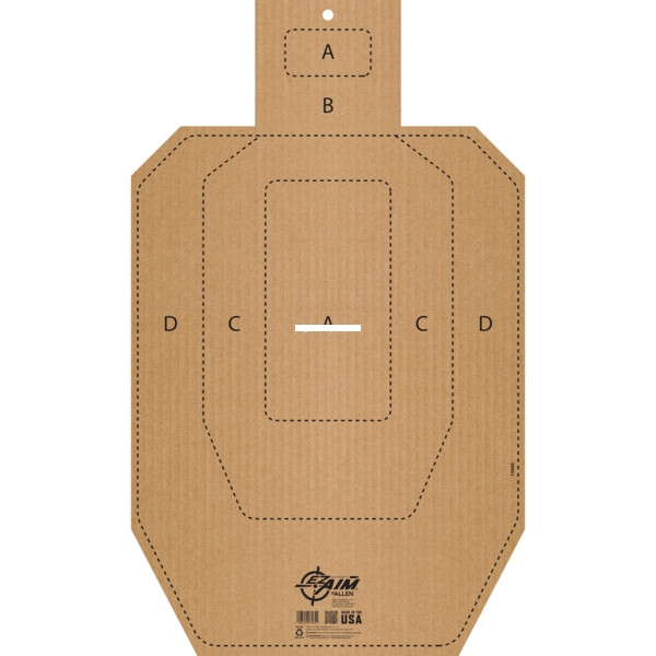 Allen 15669 Ez Aim Ipsc Cb-T - Corrugated Silhouette, Approx 18 X - 15669