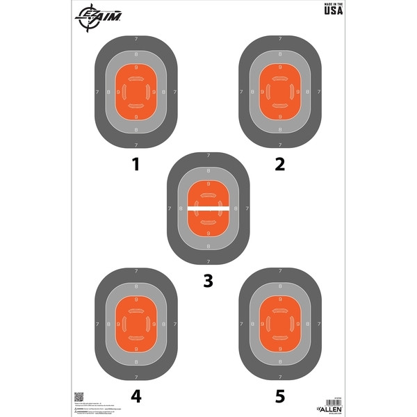 Allen 15754 Ez Aim 5 Spot Trainer - Paper Target 23 X 35, 50 Per Pack - 15754