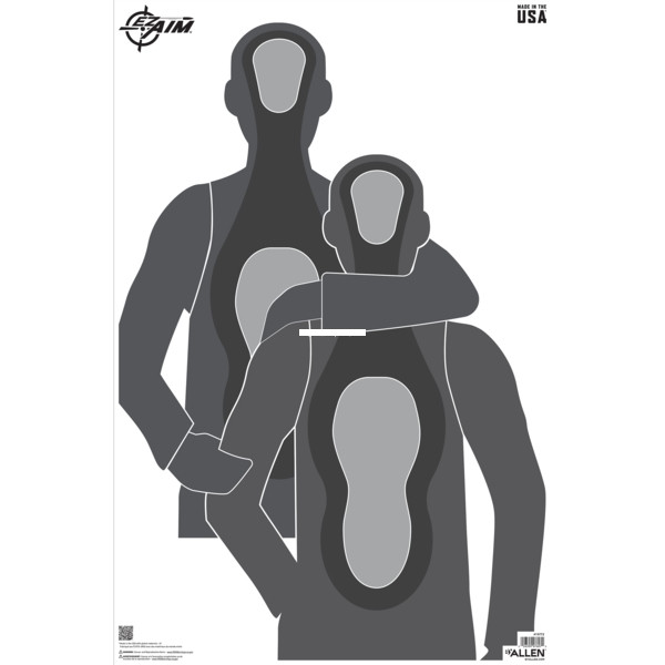 Allen 15772 Ez Aim Hostage - Situation Target, 23 X 35, 50 Pack - 15772