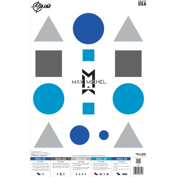 Allen 15776-50 Ez Aim Max Michel - Course Of Fire A-2 Paper 23 X 35 - 15776-50