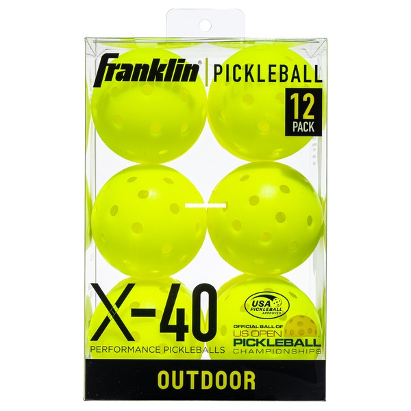 Franklin 52961 X-40 Pickleball - - Optic - 12 Pack Vellum - 52961