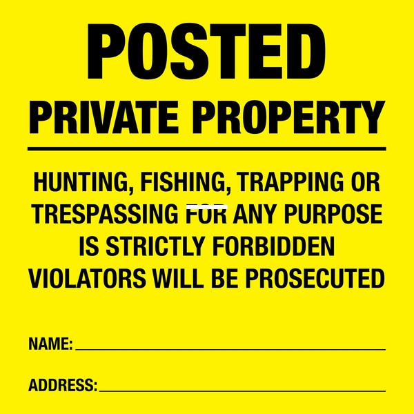 Allen 15824 Posted No Trespassing - Sign, 12 Pack - 15824