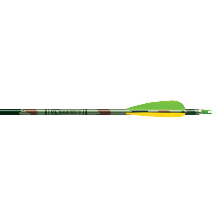 Easton Camo Hunter XX75 Arrows 2213 4 in. Vanes 6 pk. - 594275