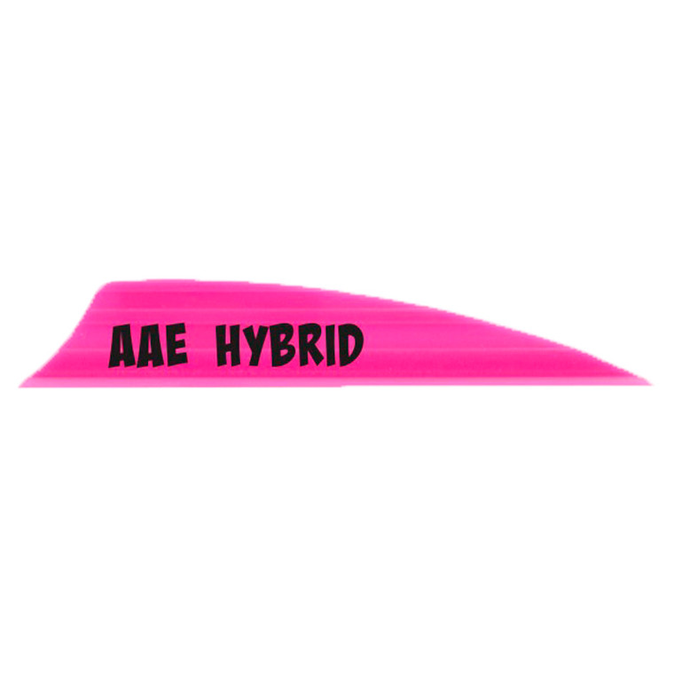 AAE Hybrid 2.0 Shield Cut Vanes Hot Pink 50 pk. - HY20HP50