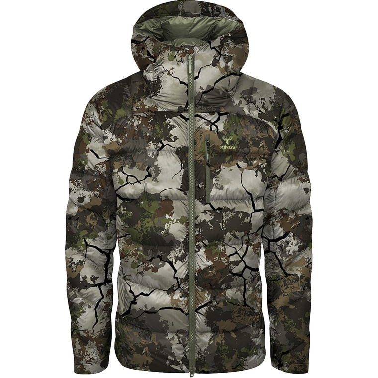 Kings Camo Lightweight Puffy Jacket M, KCU,Windproof Hooded - KCM1630-KCU-M