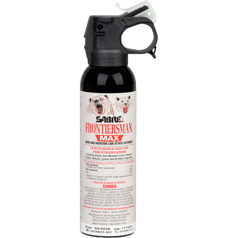 Sabre Frontiersman Bear and Lion Spray 7.9 oz - FBADX-03