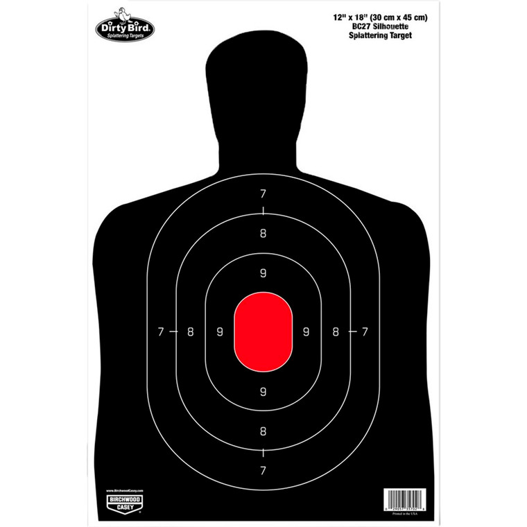 Birchwood Casey Dirty Bird 12" X 18"  Sillhouette Target 100 Sheets - BC-35702