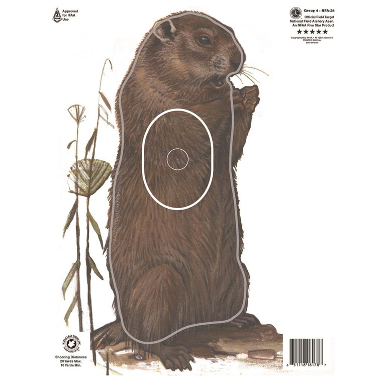 Maple Leaf NFAA Animal Faces Group 4 Woodchuck - NFA-24
