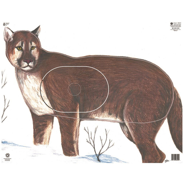 Maple Leaf NFAA Animal Faces Group 2 Cougar - NFA-07