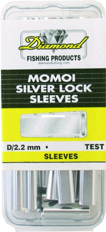 Momoi 90252 Diamond Silver Lock - Sleeves Sz A 600Lb Mono 25Pk - 90252