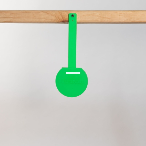 Throom Targets 11047-0101 4" Round - HangTuff - Green, Single - 11047-0101