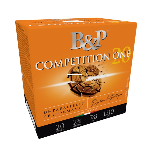 B&P 20B78CP8 Competition One - 20 - ga., 2 3/4in, 7/8 oz., 1210FPS, 8 - 20B78CP8