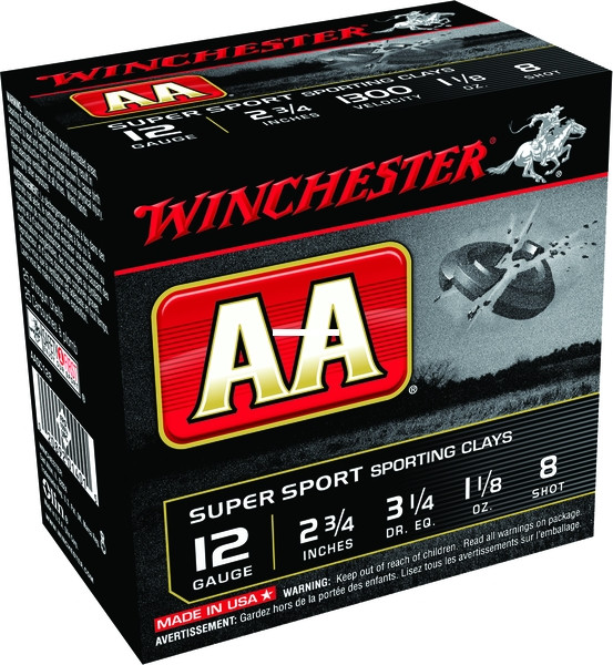 Winchester AASC128 AA Shotshell 12 - GA 2-3/4" 1-1/8oz 25Rnd Super Sport - AASC128