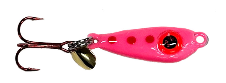 Neon Lites BI-205 1/16oz. Blood Eye - Spoon Fl. Pink Glow - BI-205 Neon Lites BI-205 1/16oz. Blood Eye - Spoon Fl. Pink Glow - BI-205