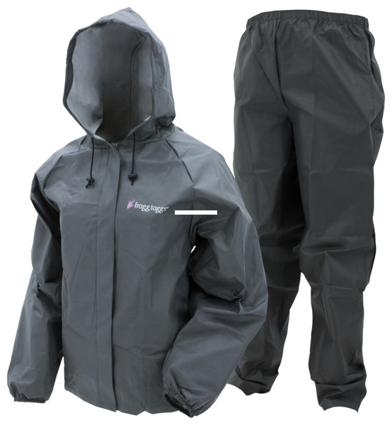 Frogg Toggs UL12504-01SM Women's - Ultra-Lite2 Rainsuit | Carbon Black - UL12504-01SM